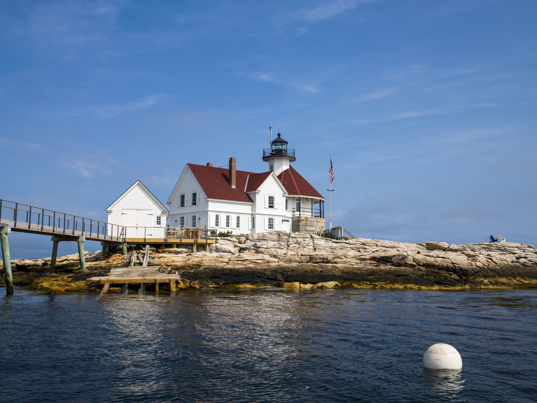 Stay at the Inn at Cuckolds Lighthouse and have the tiny island all to yourself.