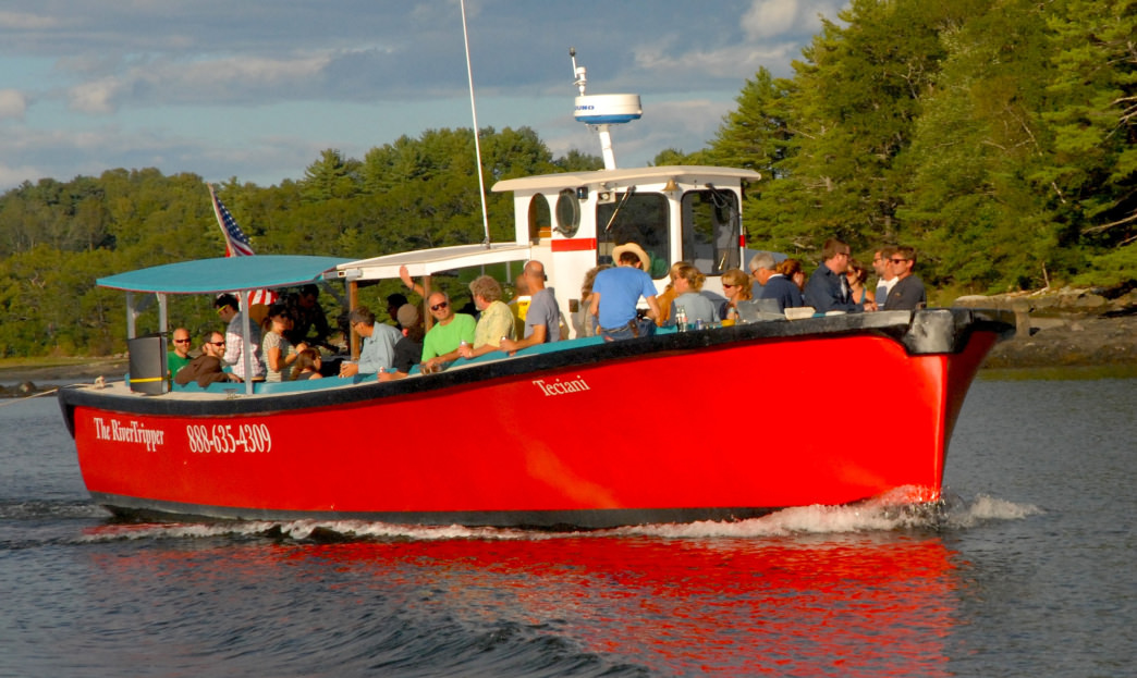 Damariscotta River Cruises run up and down the waterway daily.