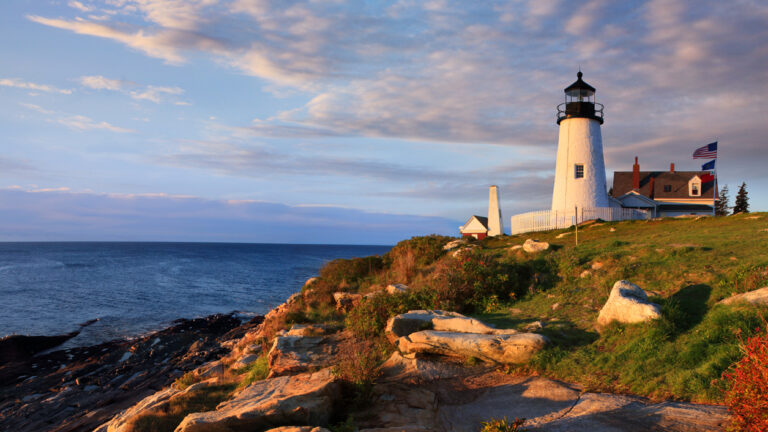 Pemaquid Point Lighthouse in Bristol, Maine