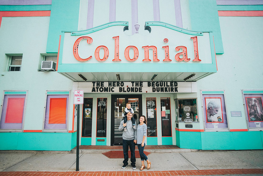 Colonial Theater marquee, Belfast, Maine