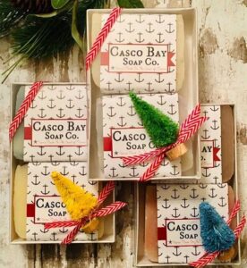 Products from Casco Bay Soap Company in Harpswell, Maine