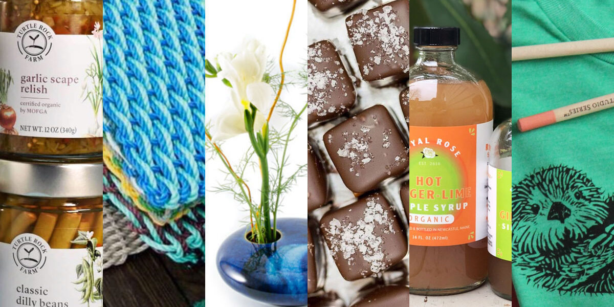 Montage of Maine MidCoast Makers products