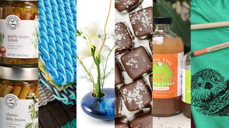 Montage of Maine MidCoast Makers products