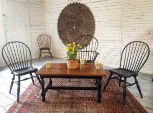 Chairs and table made by Windsor Chairmakers, Lincolnville, Maine