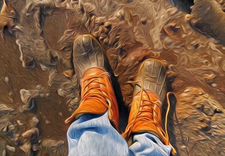 Boots are proper attire for Mud Season Fun and Survival