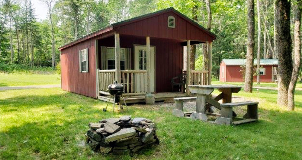 Cabin at Shore Hills Campgroundin Boothbay, Maine