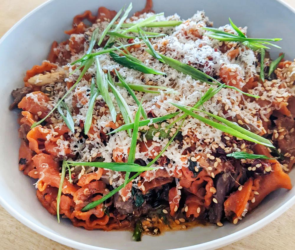 Oxtail Ragu at ZaeZe Cafe in Brunswick, Maine