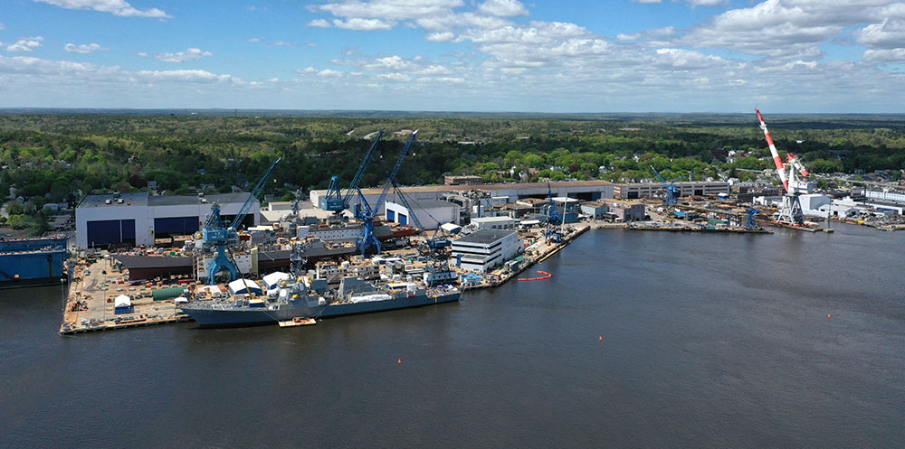 Bath Iron Works (BIW) in Bath, Maine