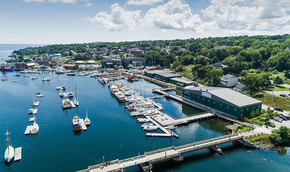 Front Street Shipyard in Belfast, Maine