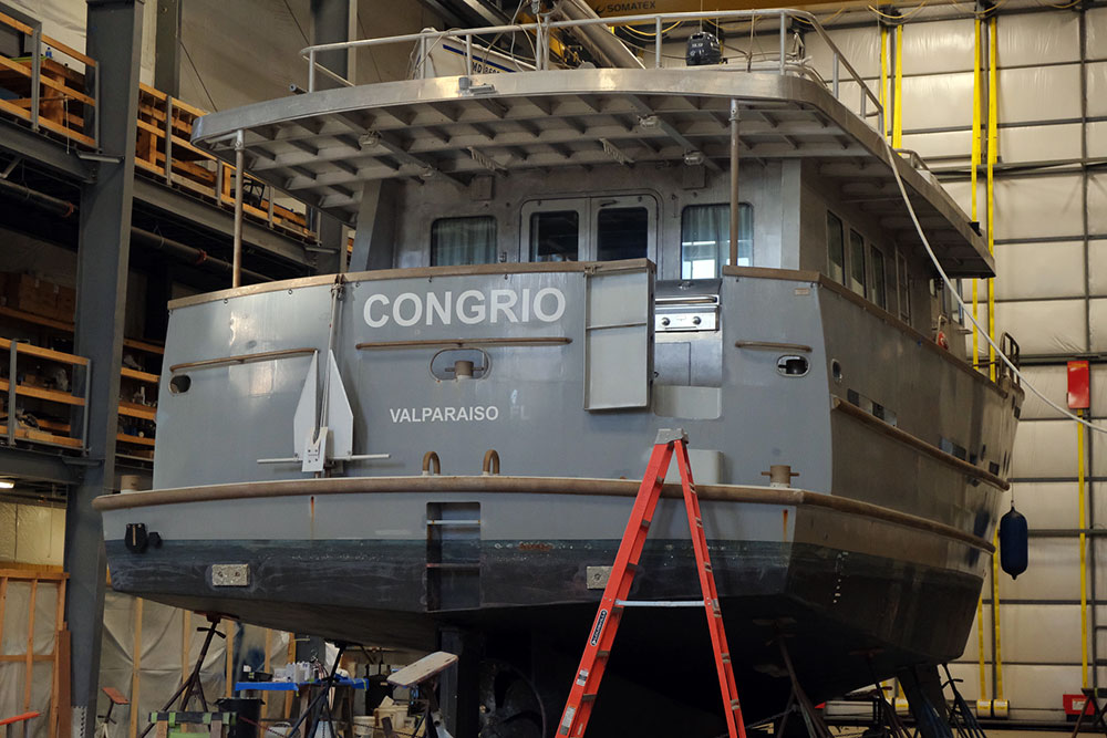 Front Street Shipyard in Belfast, Maine