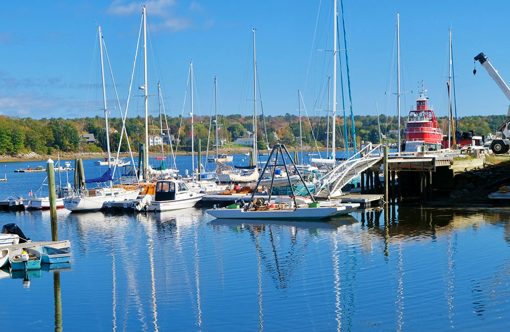 Front Street Shipyard in Belfast, Maine