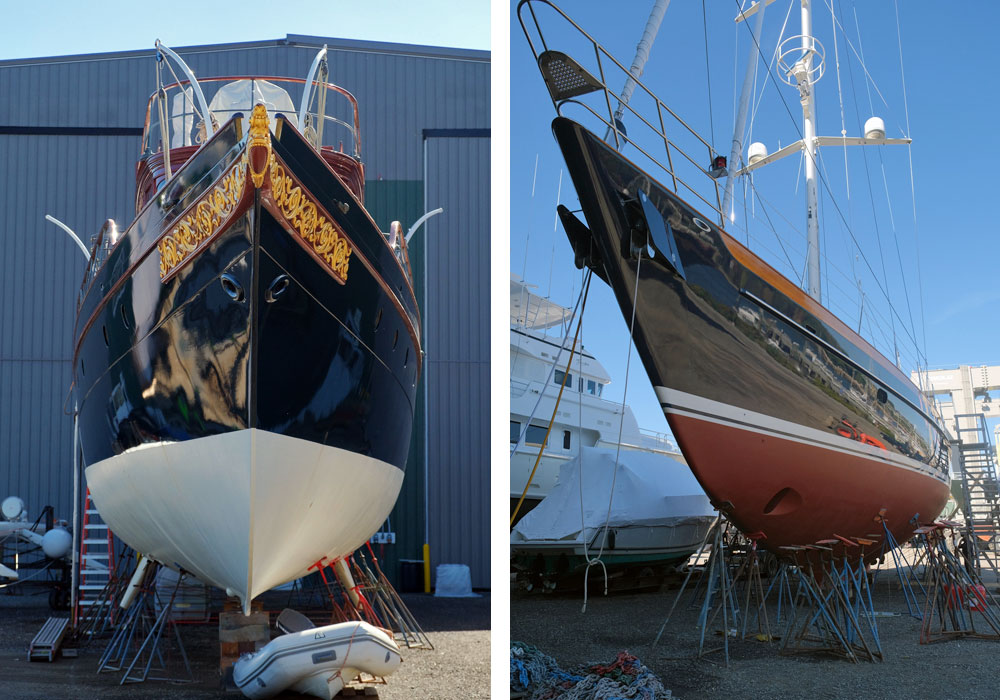 Front Street Shipyard in Belfast, Maine