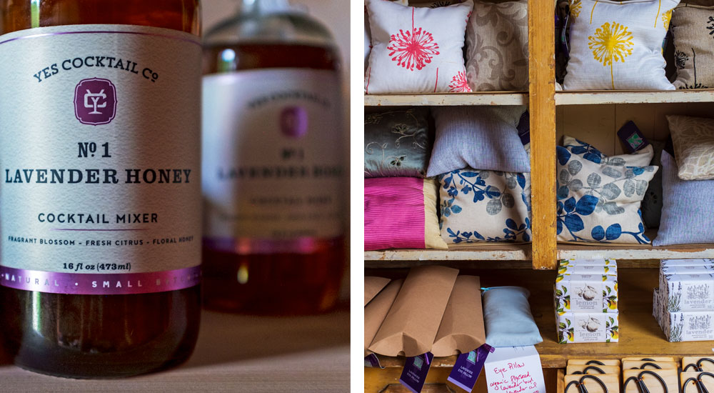 Products in the barn store at Glendarragh Farm