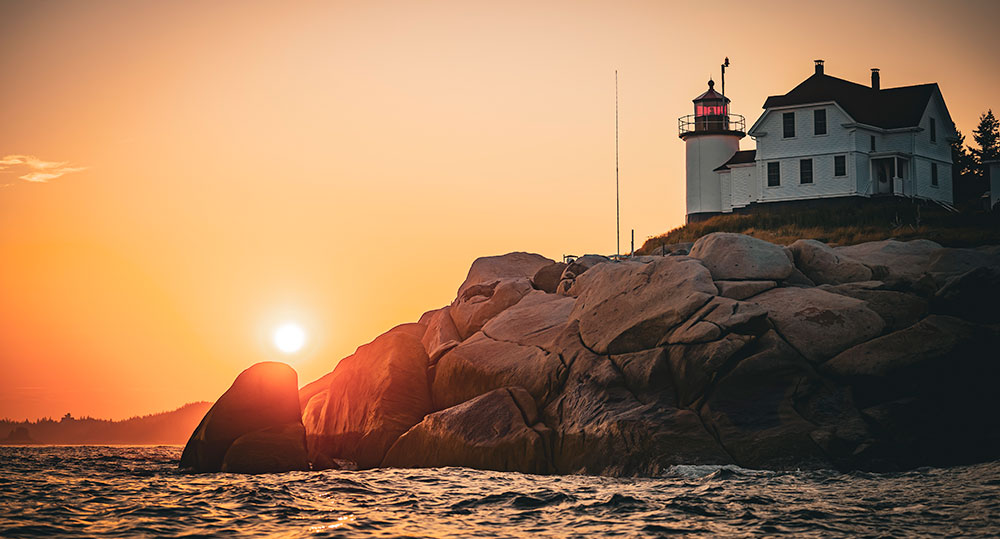 Sunset cruise from Vinalhaven, Maine