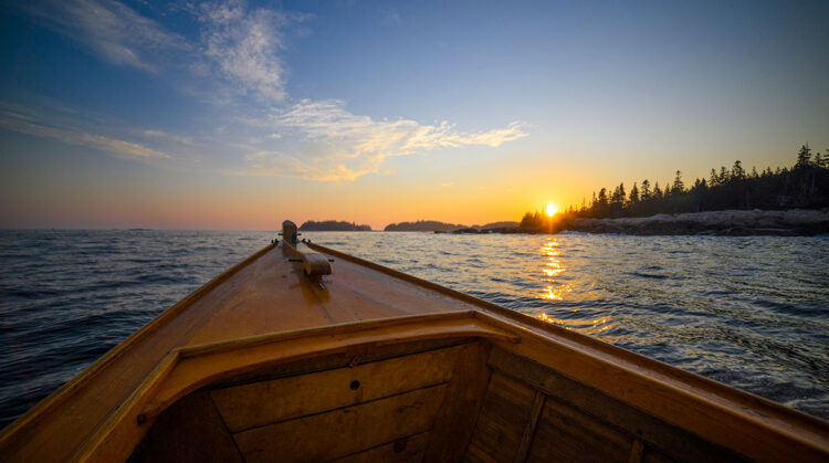 Sunset over Vinalhaven, Maine