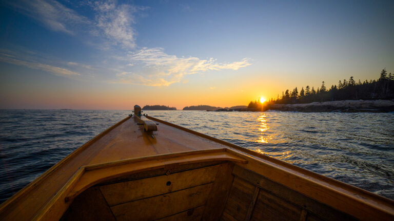 Sunset over Vinalhaven, Maine