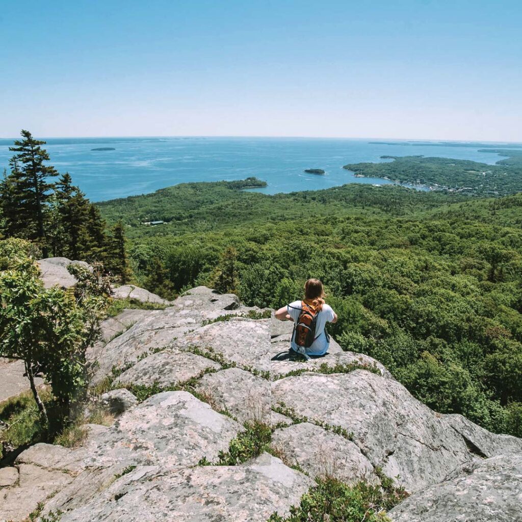 View from the top of Mount Battie, Camden Hills State Park, Camden, Maine