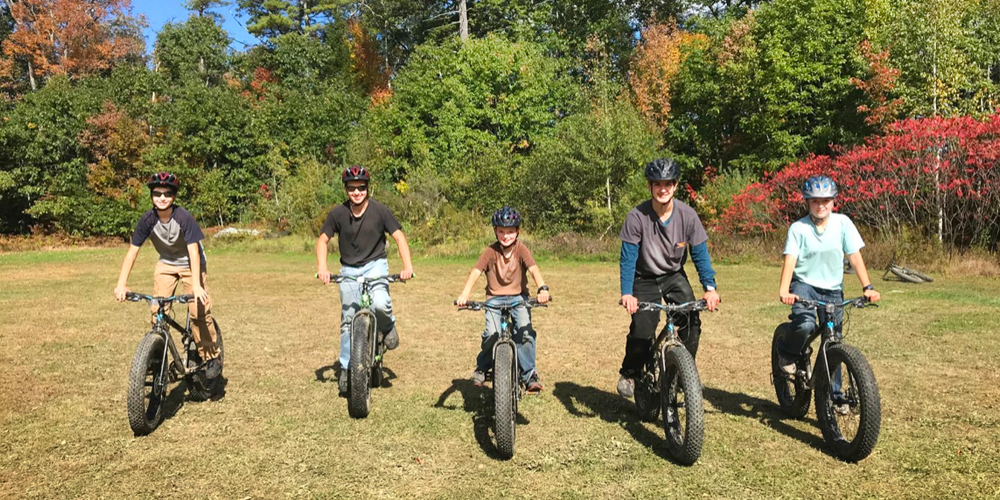 Fat Tire Biking at Hidden Valley Nature Center, Jefferson, Maine