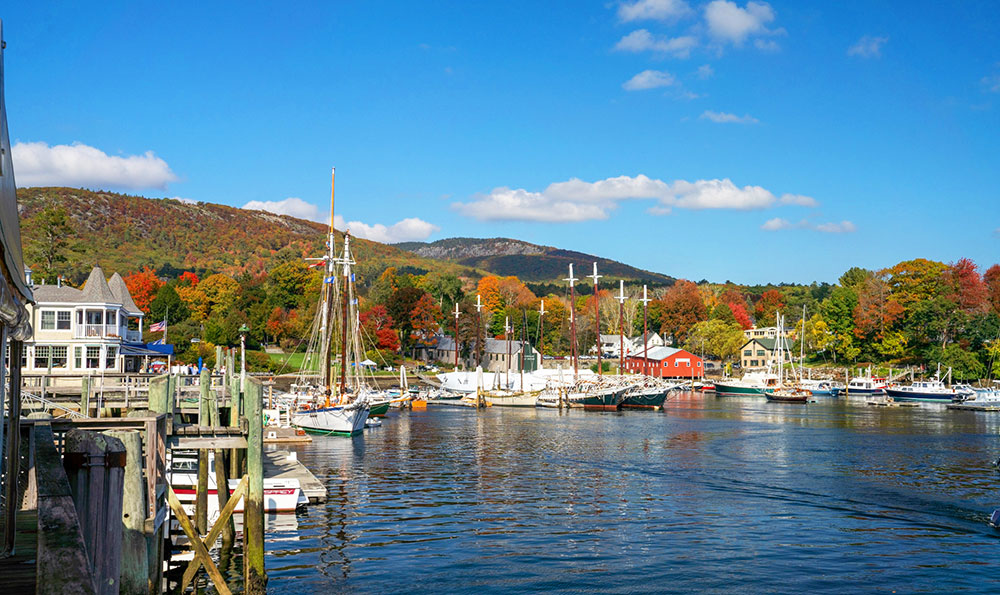 Boats in Camden Harbor