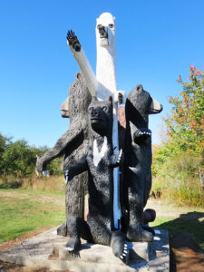 Bernard Langlais sculpture at the Langlais Sculpture Preserve