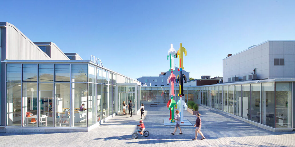 Exterior of the Center for Maine Contemporary Art in Rockland, Maine