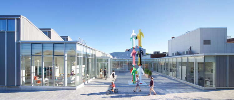 Exterior of the Center for Maine Contemporary Art in Rockland, Maine