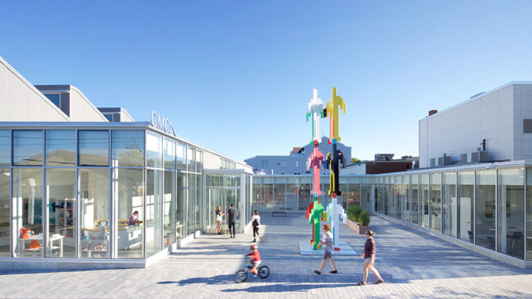 Exterior of the Center for Maine Contemporary Art in Rockland, Maine