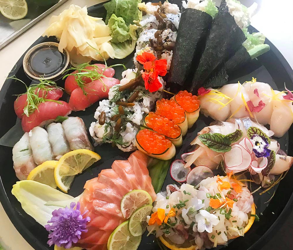 Omakase Sushi Assortment at Suzuki's Sushi Bar, Rockland, Maine