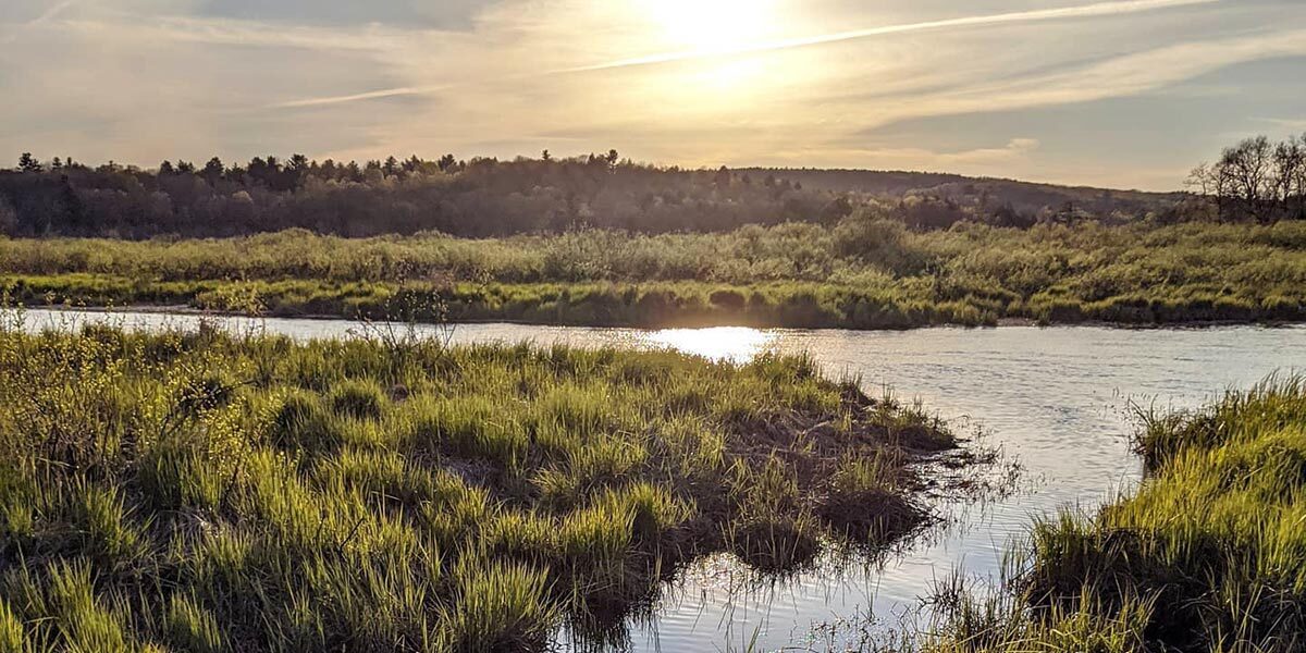 One of our favorite Maine detours, Basin Pond in Monroe, Maine