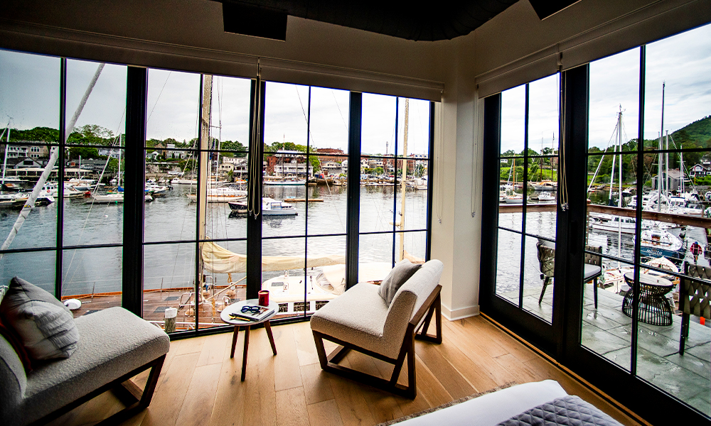 The Lyman Morse Crew Quarters in Camden Harbor, Maine