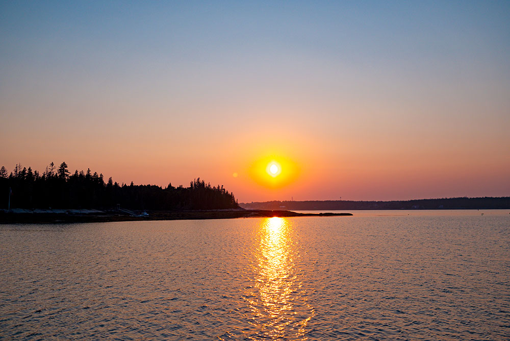 sunrise view from The Angelique windjammer