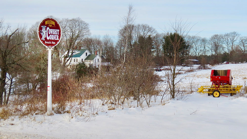 Cowshit Corner in Newcastle, Maine