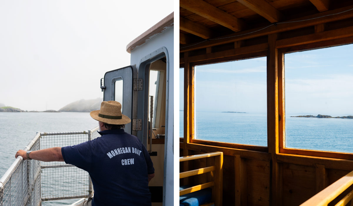 Ferry ride from Rockland to Monhegan Island, Maine