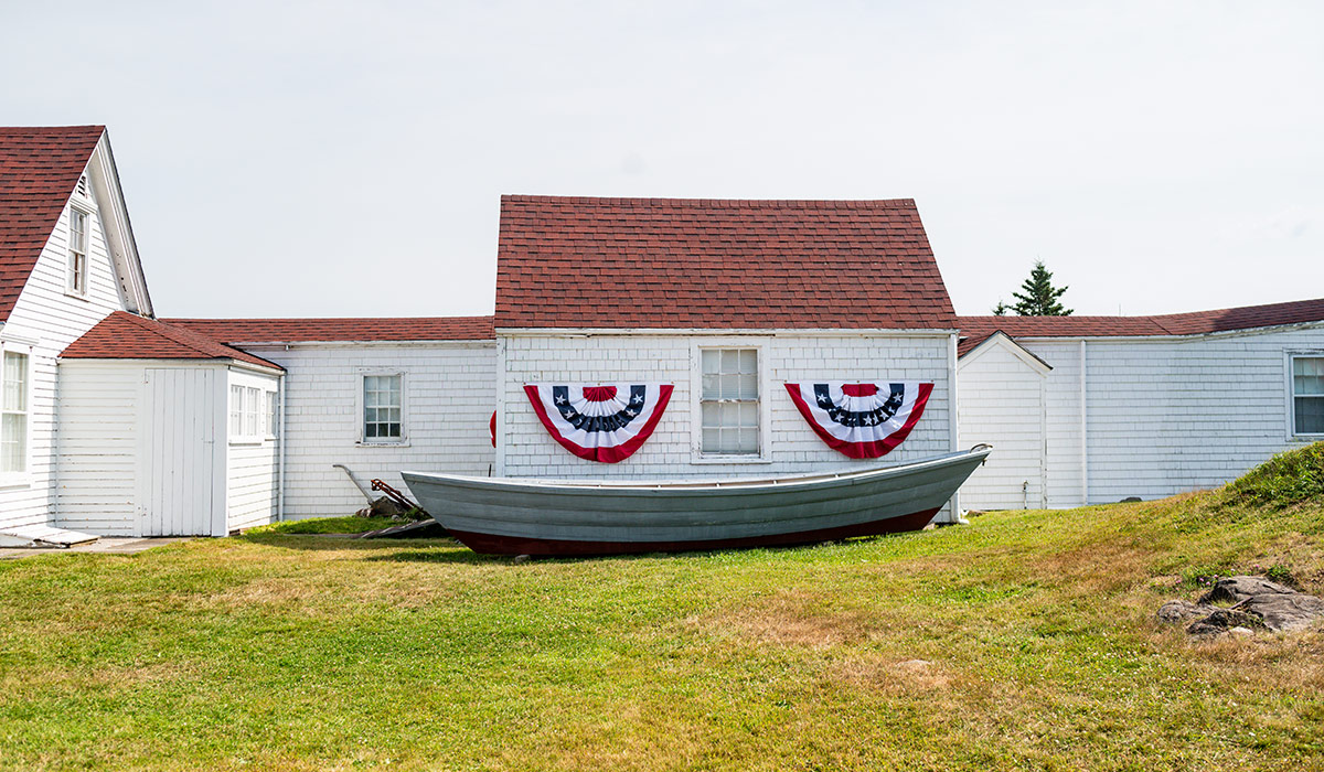 Exterior of the Monhegan Museum of Art & History, Monhegan Island, Maine