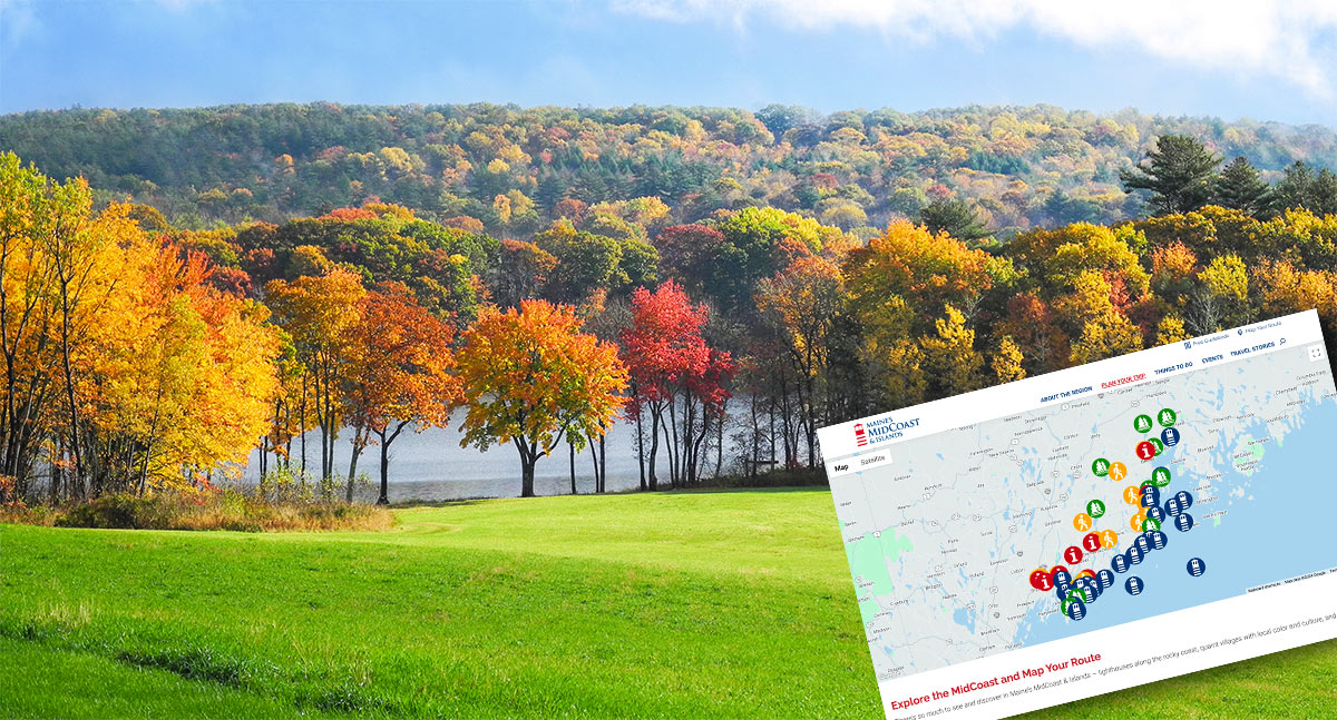 Autumn scenery in MidCoast Maine