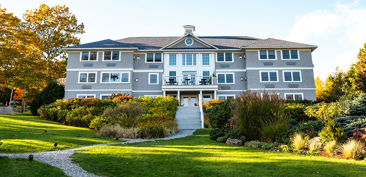 Exterior of The Inn at Ocean's Edge, in Lincolnville, Maine