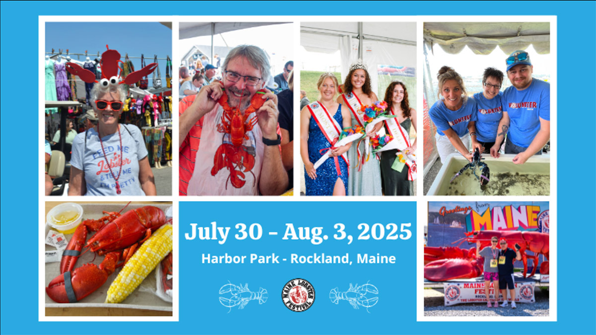 Maine Lobster Festival, July 30-August 3, 2025, Rockland, Maine