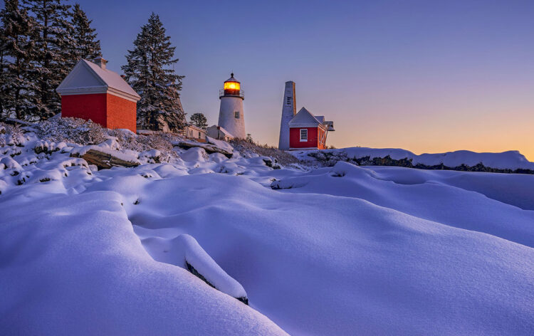 Pemaquid Point Lighthouse in Bristol, Maine