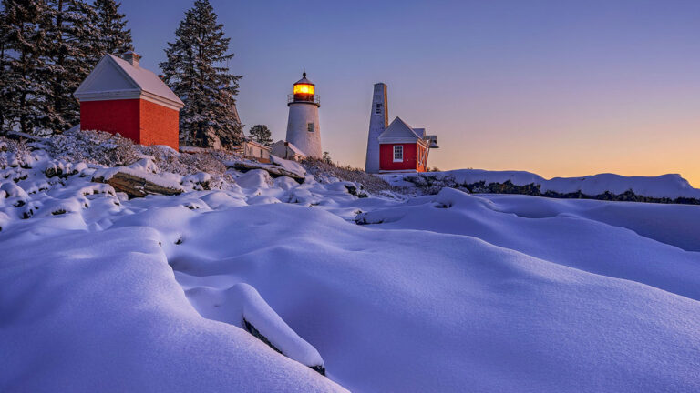 Pemaquid Point Lighthouse in Bristol, Maine