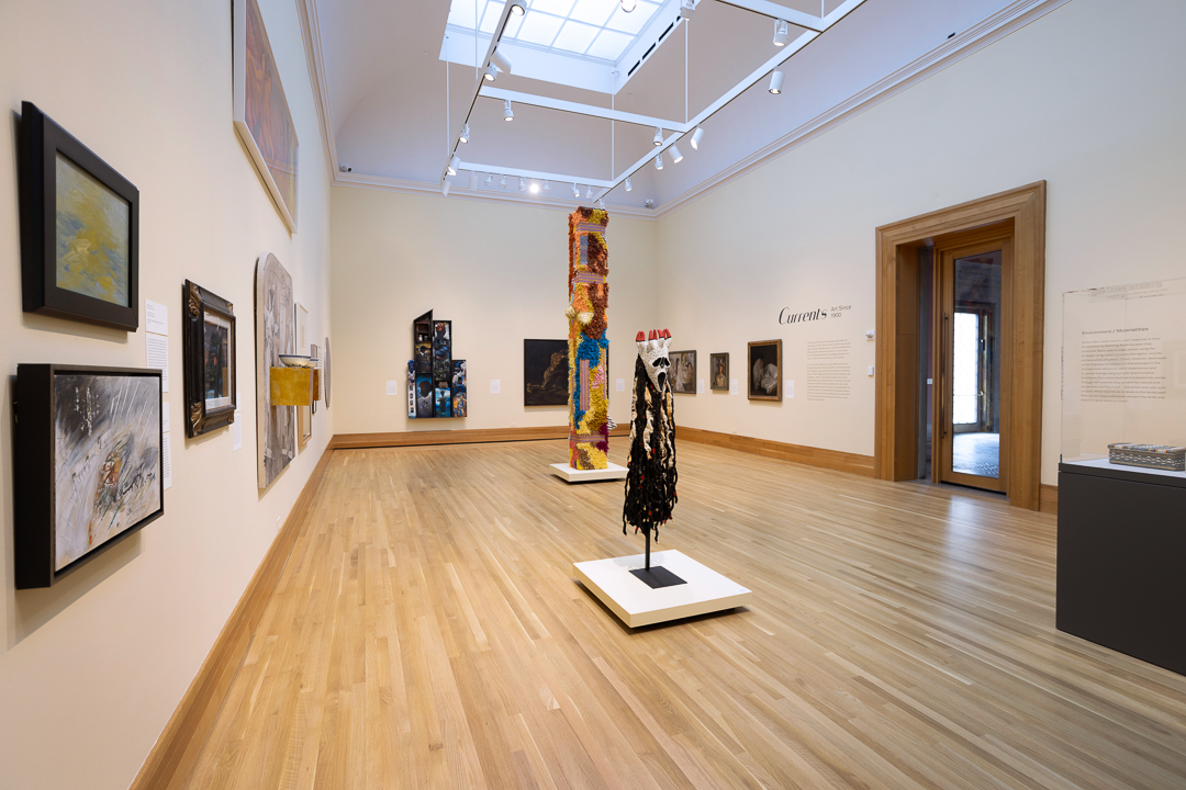 Installation view of Currents: Art Since 1900, Bowdoin College Museum of Art, Brunswick, Maine. Photography by Tim Greenway.