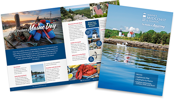 2026 Free MidCoast Guidebook cover and 2-page spread, thumbnails